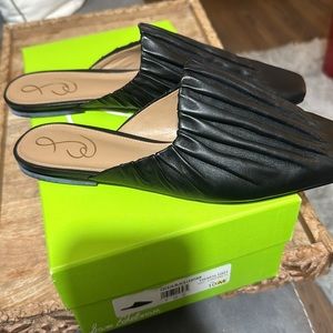 Sam Edelman “Cecilia, Black Leather Mule Size 10 New in Box